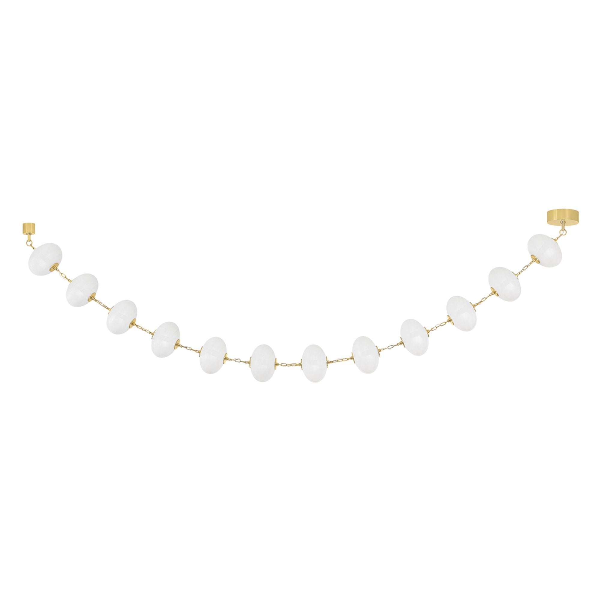 Nephele 12-Light Chandelier in Vintage Polished Brass 10L x 137.5W x 44H