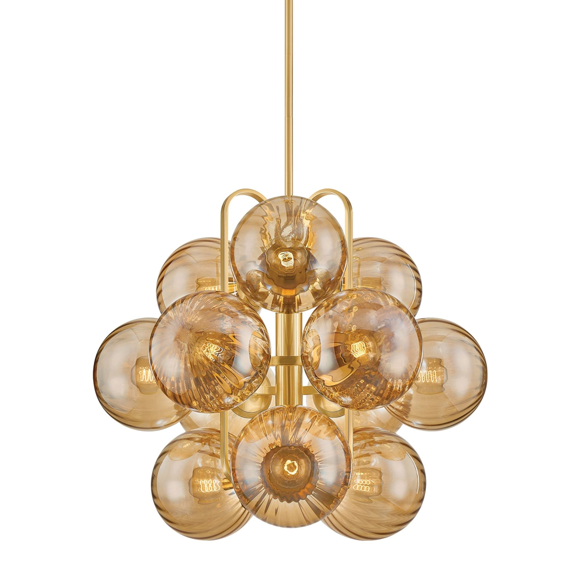 Cronus 12-Light Chandelier in Vintage Polished Brass 34L x 34W x 34.25H