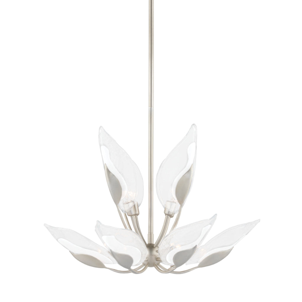 Blossom 10-Light Chandelier in Silver Leaf 29L x 29W x 18.75H