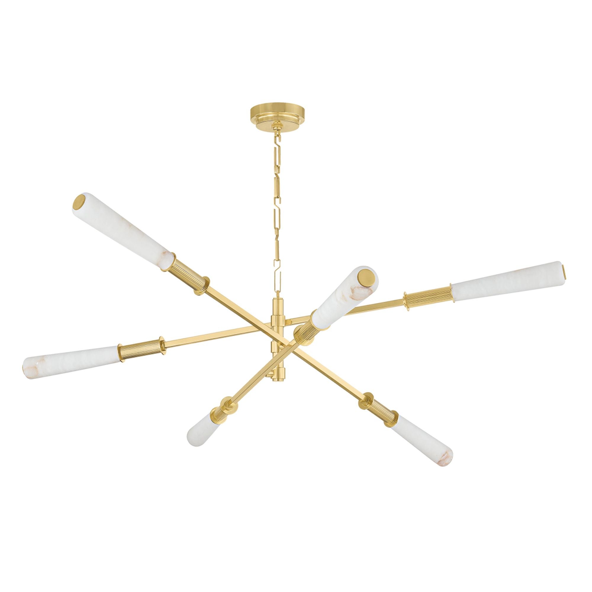 Dashiell 6-Light Chandelier in Vintage Polished Brass 60L x 60W x 13.75H