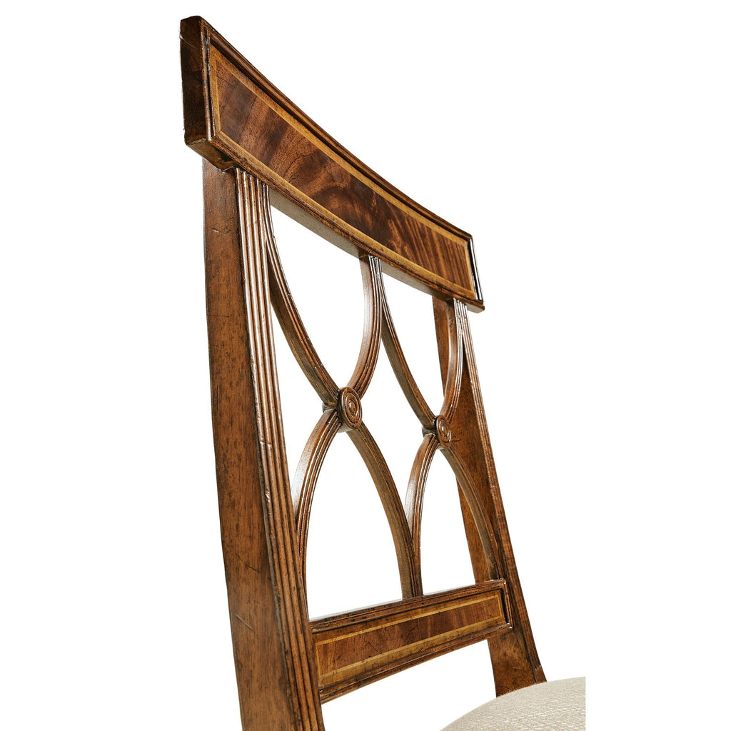 Jonathan Charles Buckingham Curved Back Side Chair (494347-SC-MAH-F200) - Set of 2