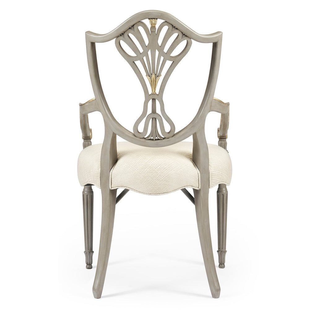 Jonathan Charles Buckingham Gilded Dining Armchair (495819-AC-PBG-F200) - Set of 2