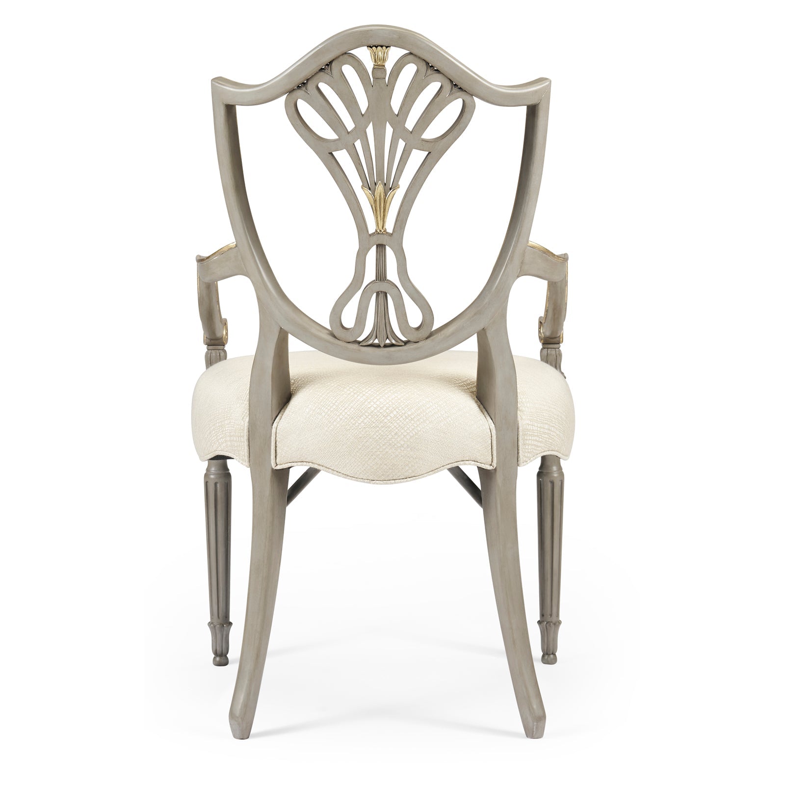Jonathan Charles Buckingham Gilded Dining Armchair (495819-AC-PBG-F200) - Set of 2