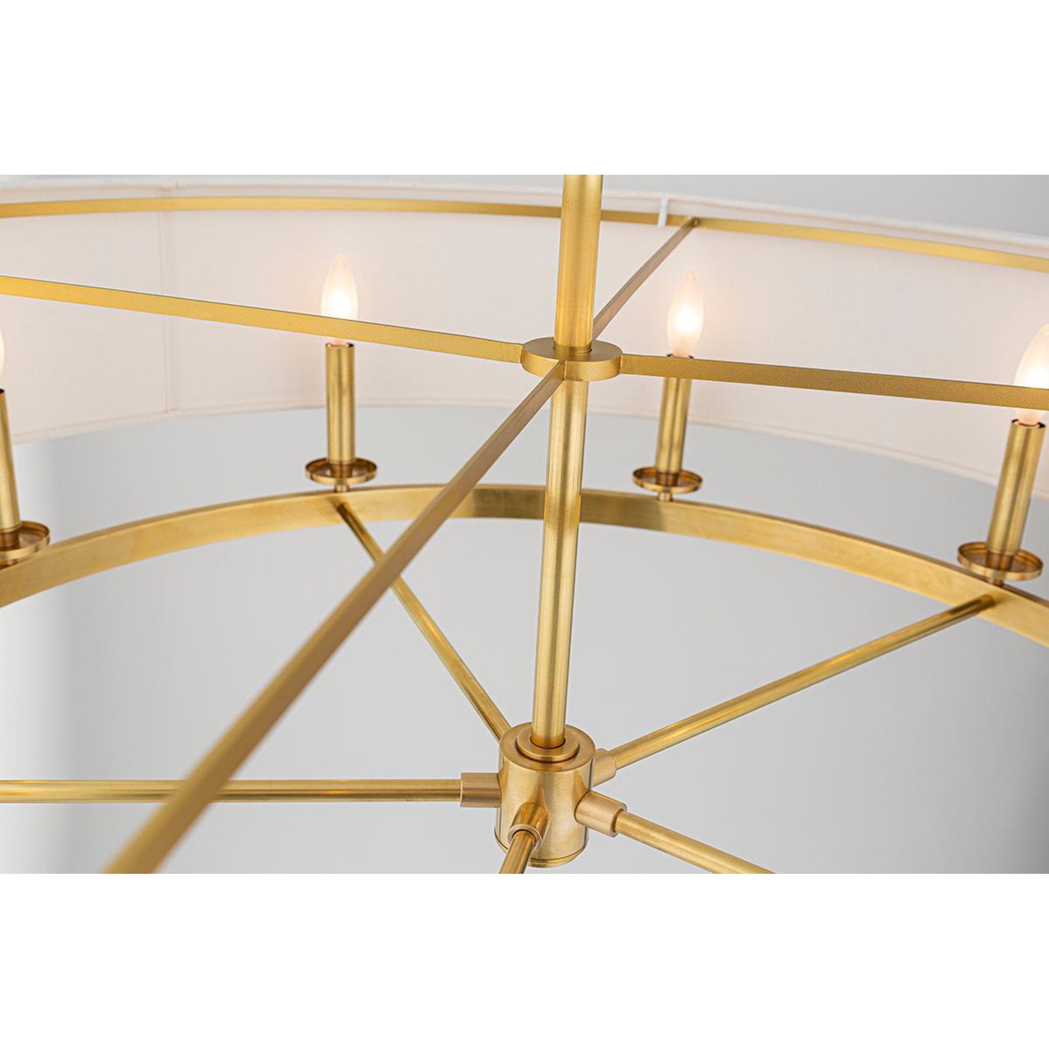 Durham 6-Light Chandelier in Polished Nickel 30.75L x 30.75W x 12H