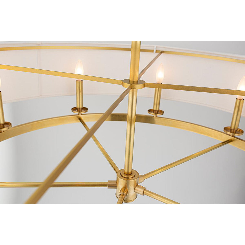 Durham 6-Light Chandelier in Aged Old Bronze 30.75L x 30.75W x 12H