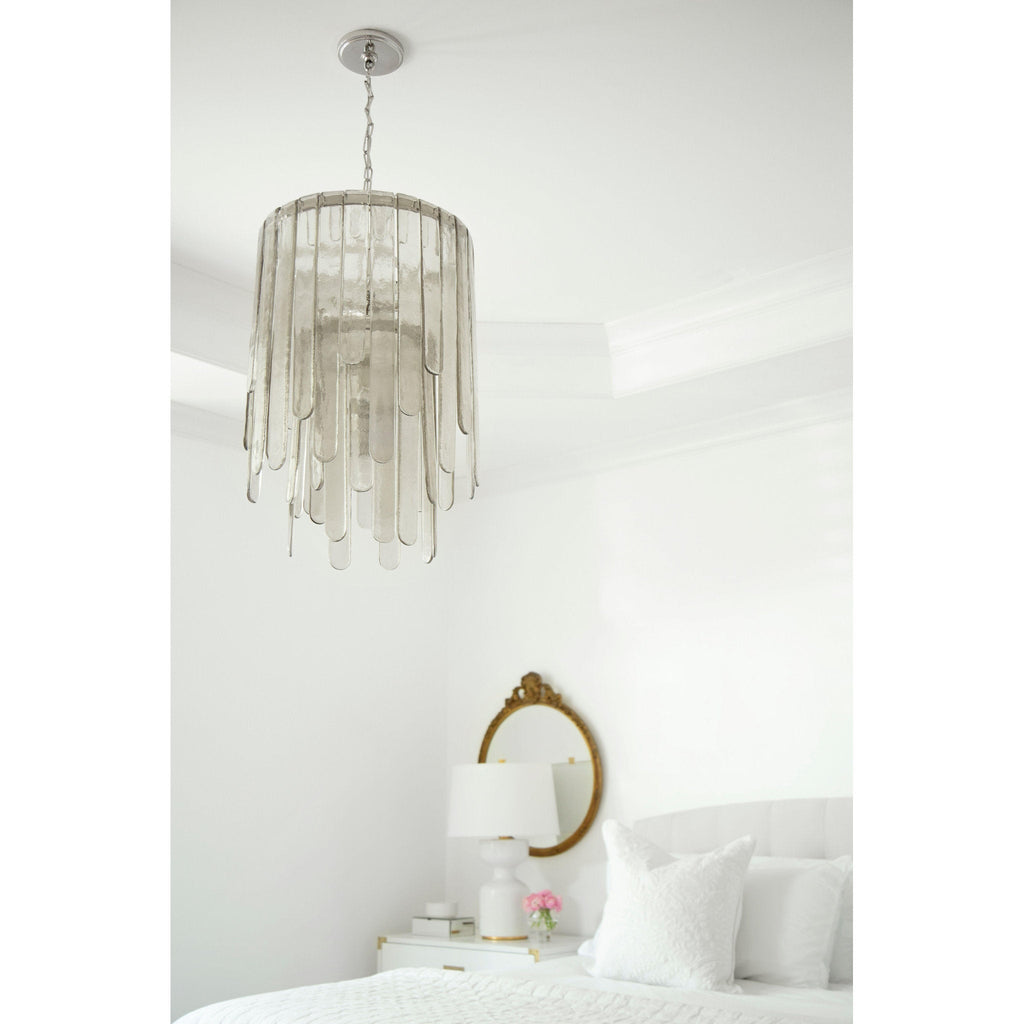 Fenwater 9-Light Chandelier in Polished Nickel 20L x 20W x 35.75H