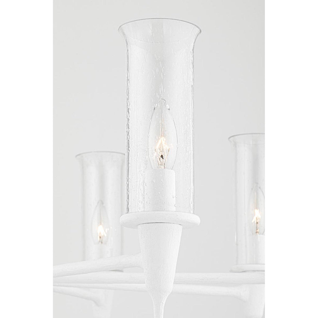 Chisel 8-Light Chandelier in Black Iron 31.75L x 31.75W x 20.25H
