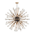 Liberty 12-Light Chandelier in Aged Brass 46L x 46W x 46H