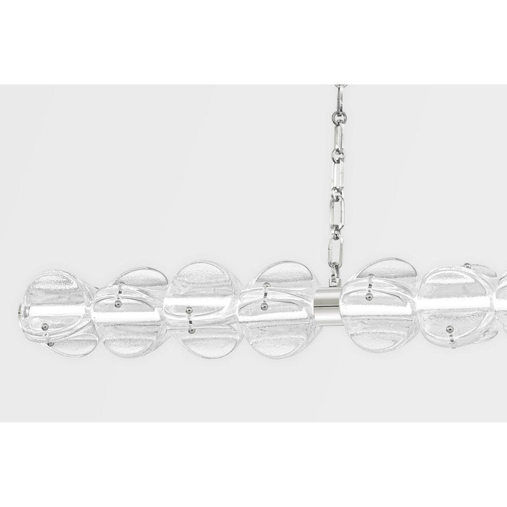 Lindley 1-Light Chandelier in Polished Nickel 54.5L x 54.5W x 4.625H