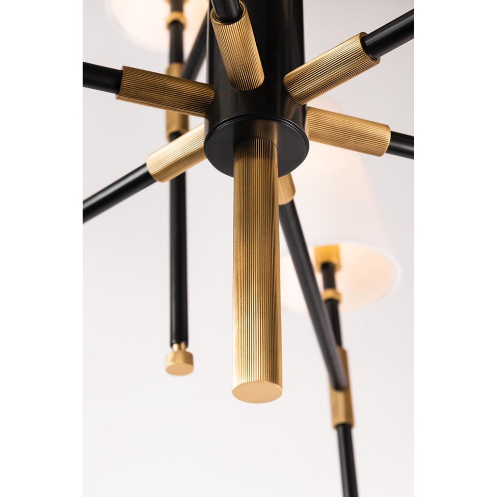 Bowery 6-Light Chandelier in Aged Old Bronze 28L x 28W x 24.5H