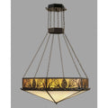 Meyda Tiffany 6 Light 51" Wide Pendant with Handmade Shade