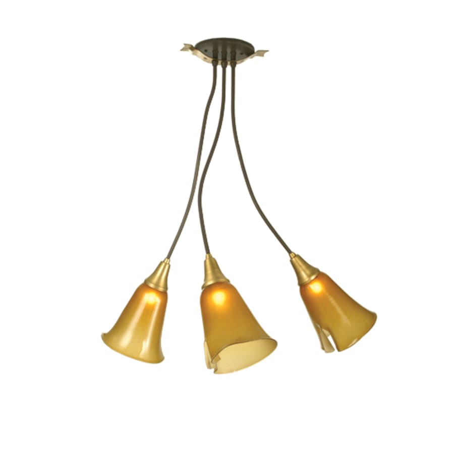 Meyda Tiffany 3 Light 26" Wide Multi Light Pendant with Handmade Shade