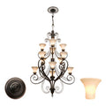 Kalco Additional Finish and Shade Options for Mirabelle 12 Light Chandelier
