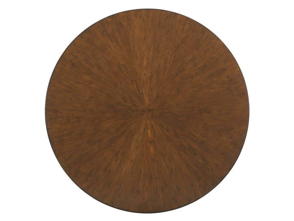 Tommy Bahama Home Island Fusion Meridien Round Dining Table With Wooden Top