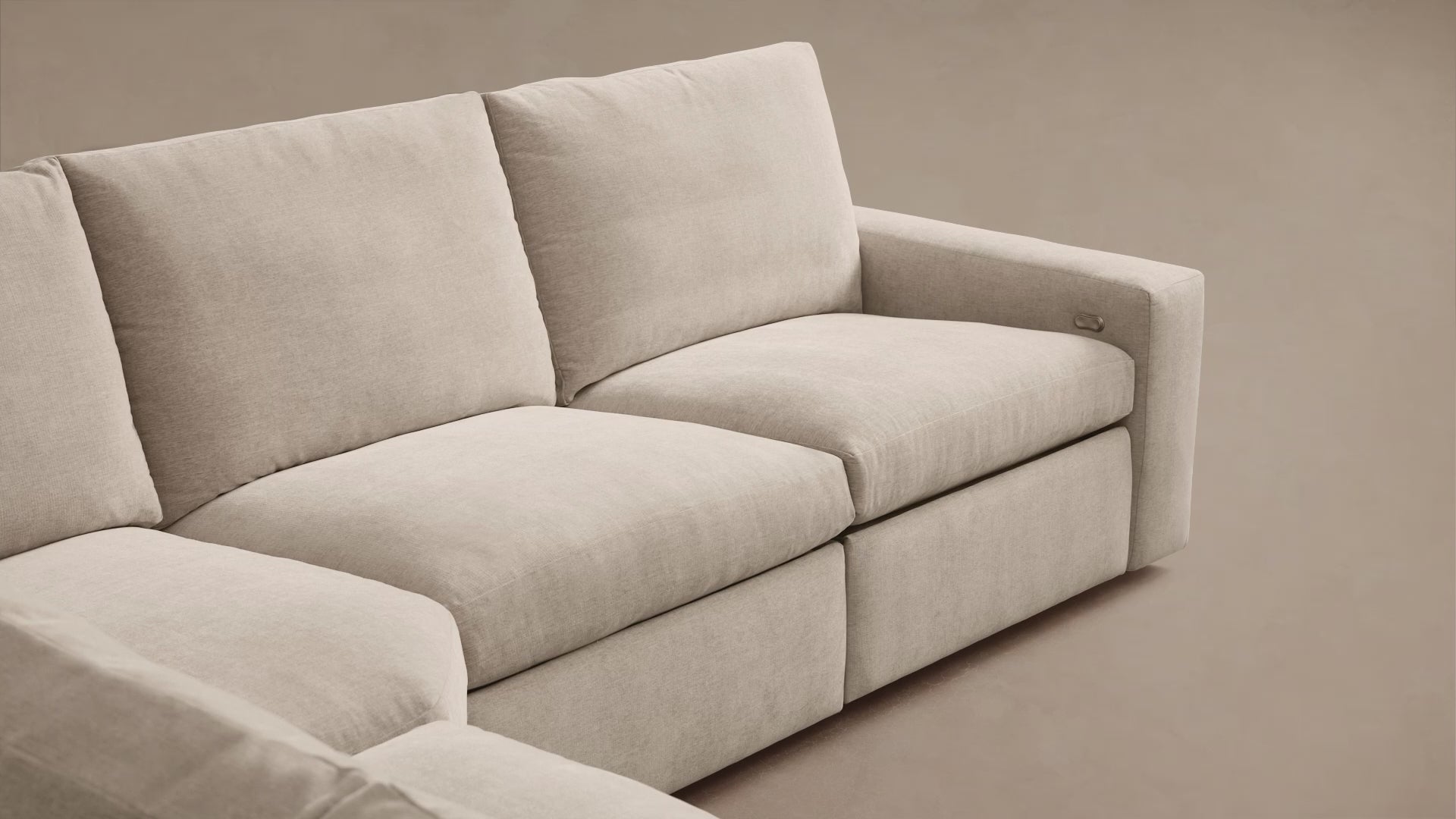 Kipton Wide Arm Four-Piece Motion Modular Sofa