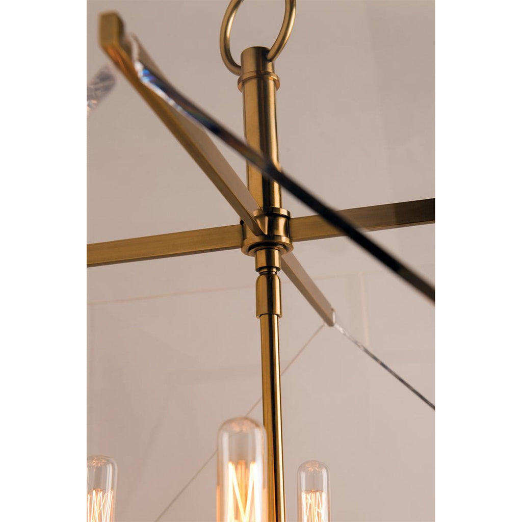 Travis 8-Light Chandelier in Polished Nickel 20L x 20W x 26.5H