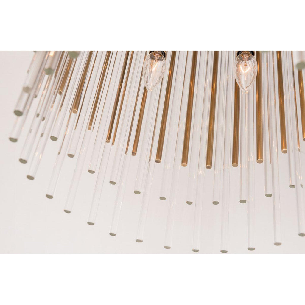 Wallis 10-Light Chandelier in Polished Nickel 20.75L x 20.75W x 30.75H