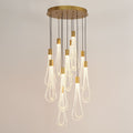 Global Views Round Layered Raindrop Chandelier