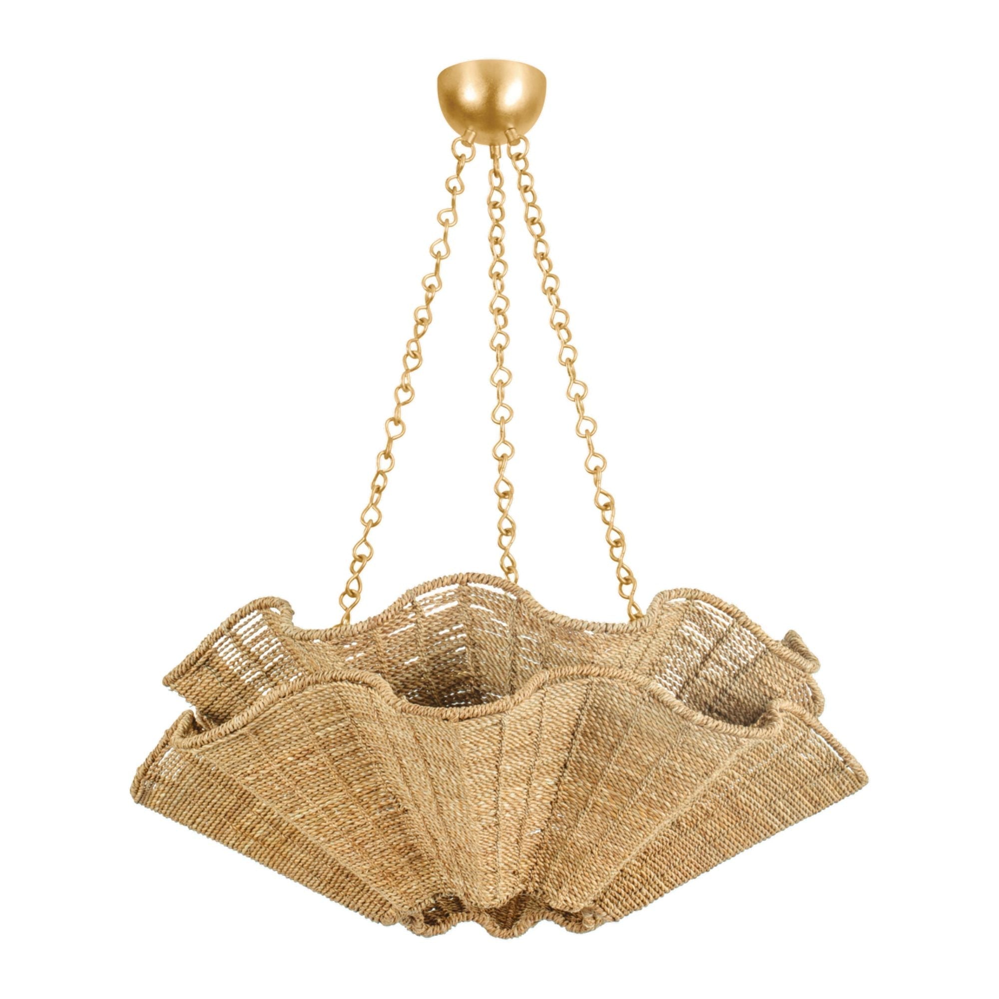 Hayworth 6-Light Chandelier in Vintage Gold Leaf 30.25L x 30.25W x 11.75H