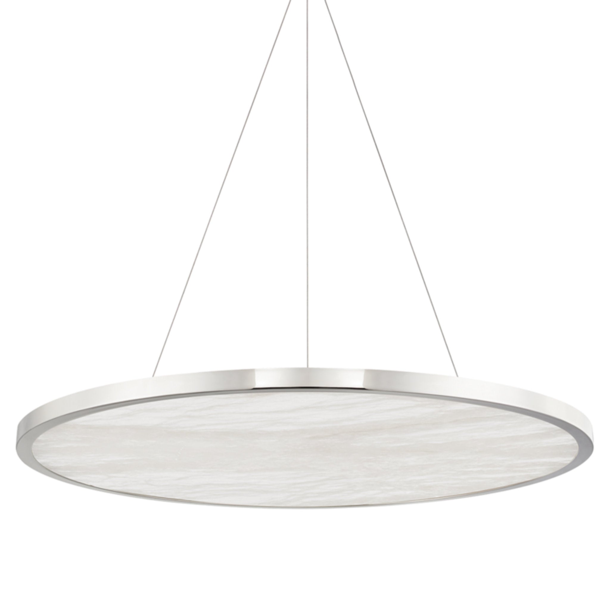 Eastport 1-Light Chandelier in Polished Nickel 36L x 36W x 1.75H