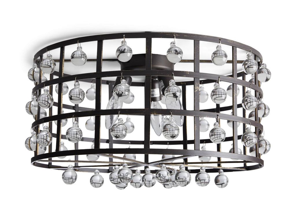 La Cage Flushmount in Bronze