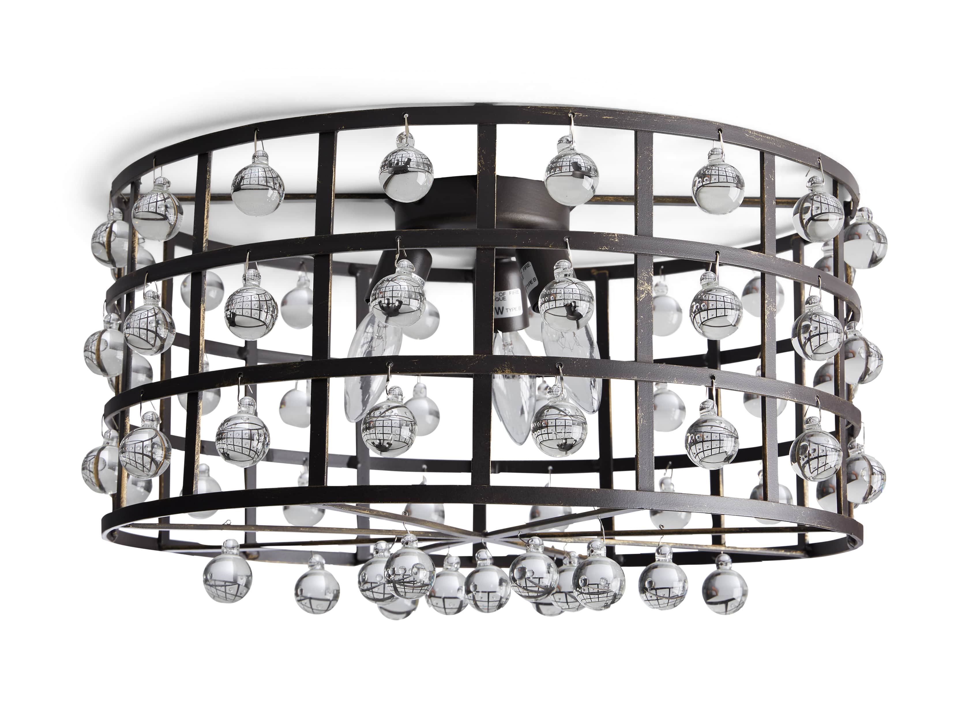 La Cage Flushmount in Bronze