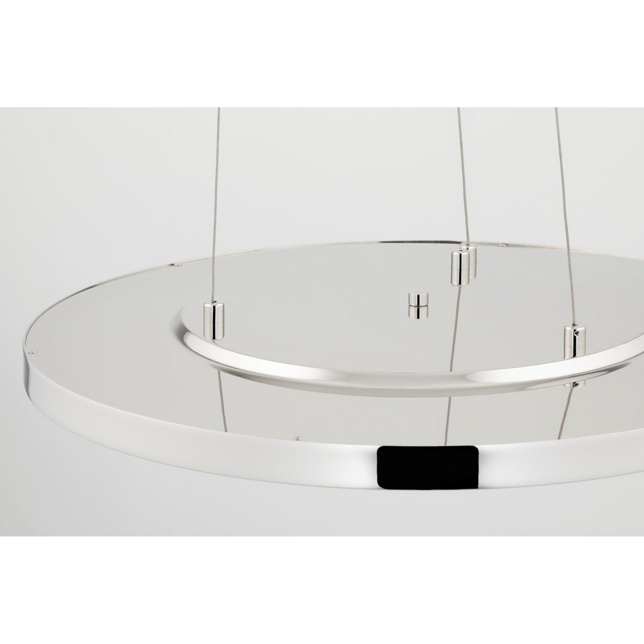 Eastport 1-Light Chandelier in Polished Nickel 36L x 36W x 1.75H