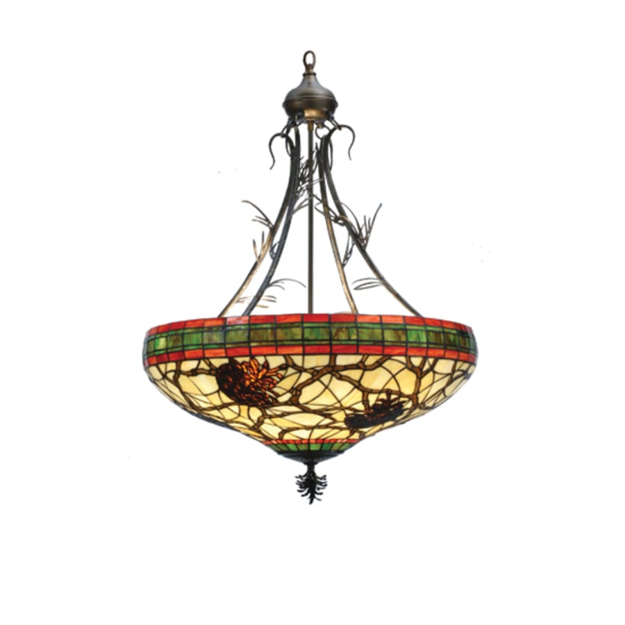 Meyda Tiffany 4 Light 24" Wide Pendant with Handmade Shade