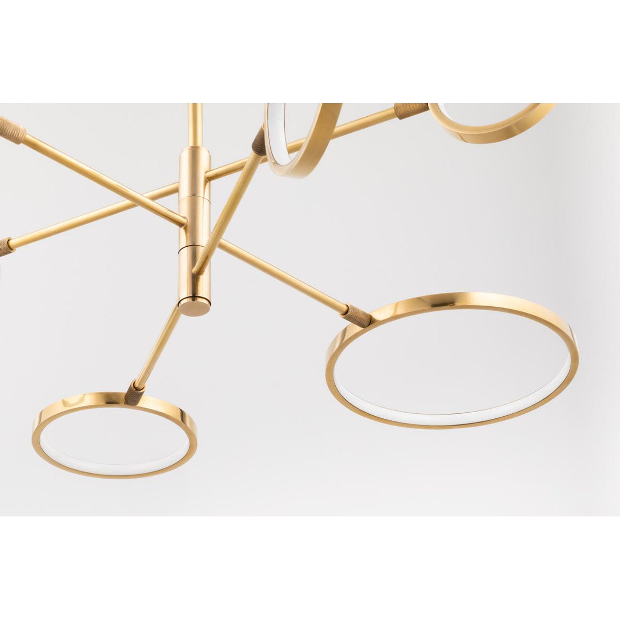 Saturn 0-Light Chandelier in Aged Brass 44.5L x 44.5W x 13.25H