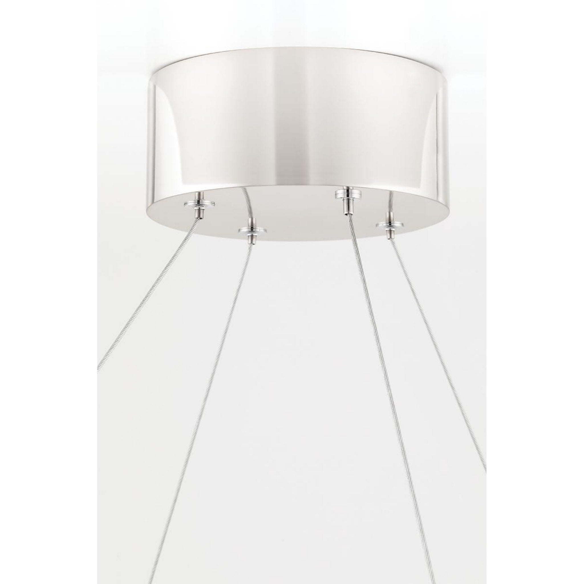 Tribeca 0-Light Chandelier in Burnished Nickel/Black Combo 32.75L x 32.75W x 5H