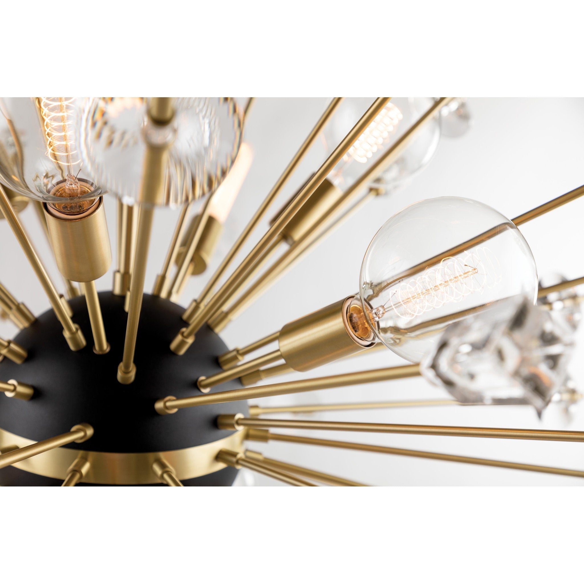 Liberty 12-Light Chandelier in Aged Brass 46L x 46W x 46H
