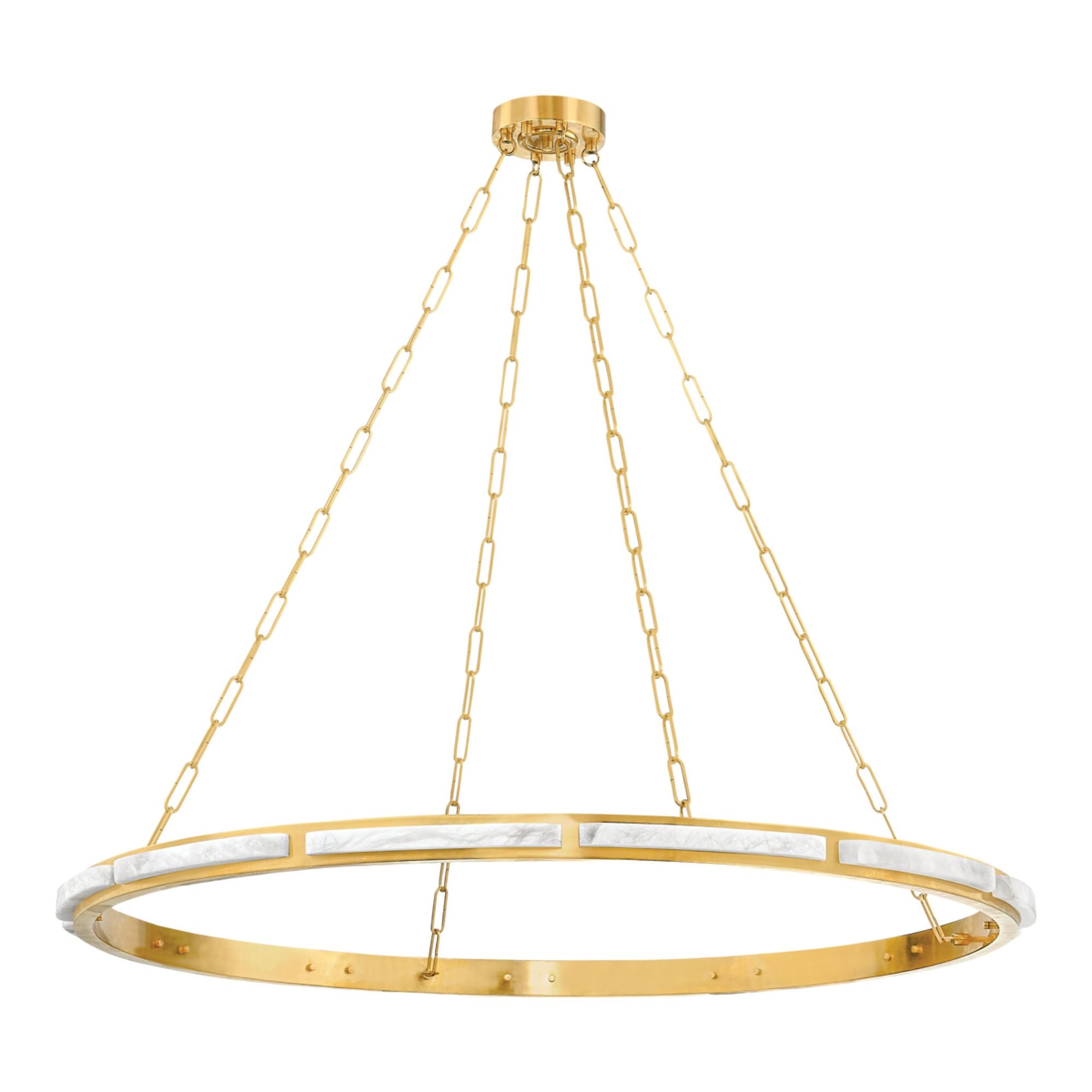 Wingate 1-Light Chandelier in Aged Brass 48L x 48W x 2H