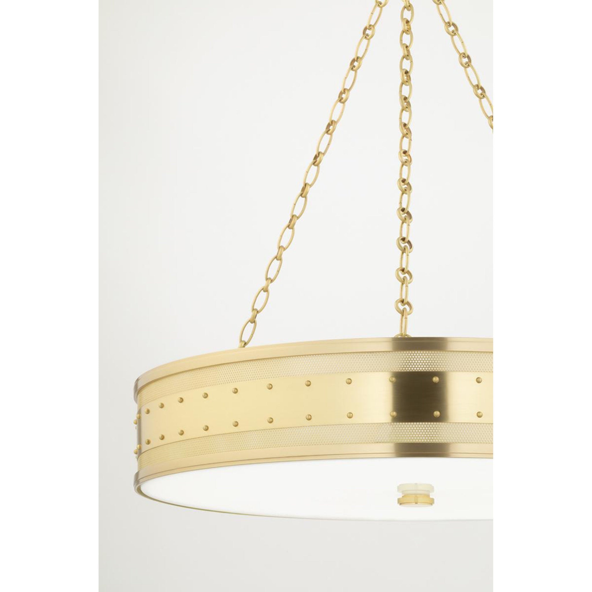 Gaines 4-Light Chandelier in Aged Brass 22L x 22W x 5.75H