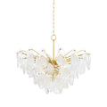 Darcia 15-Light Chandelier in Aged Brass 35.75L x 35.75W x 28.75H
