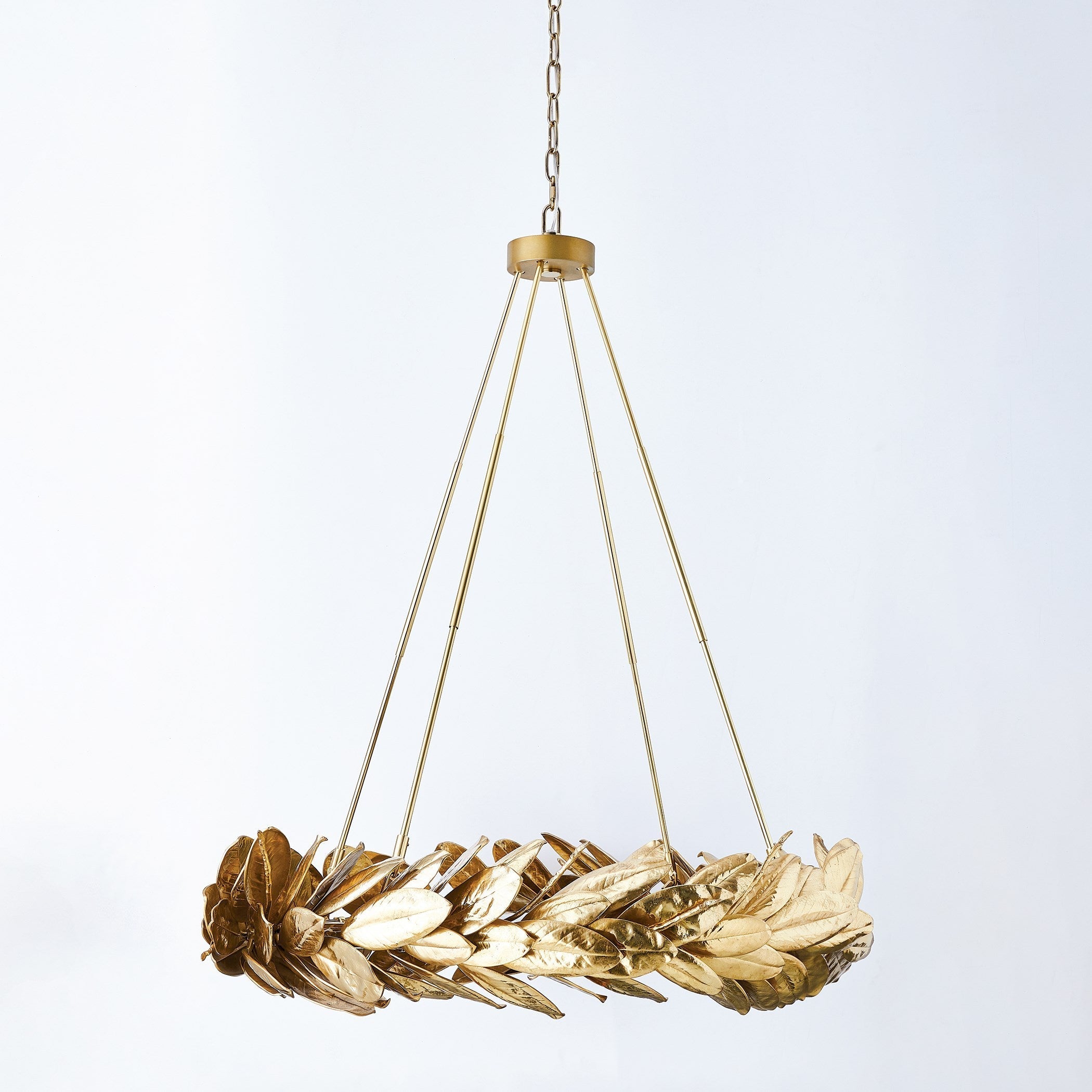 Global Views Brass Laurel Chandelier