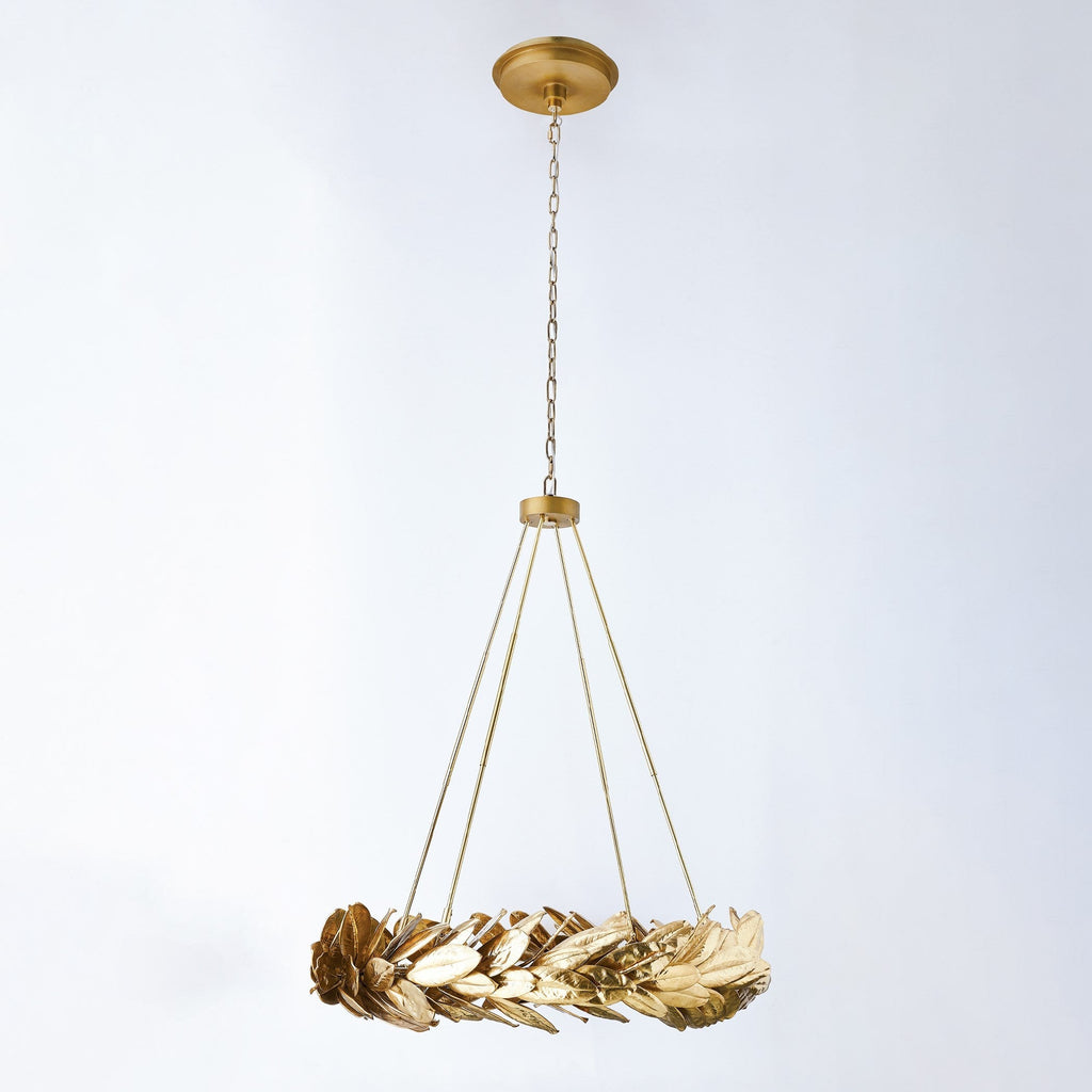 Global Views Brass Laurel Chandelier
