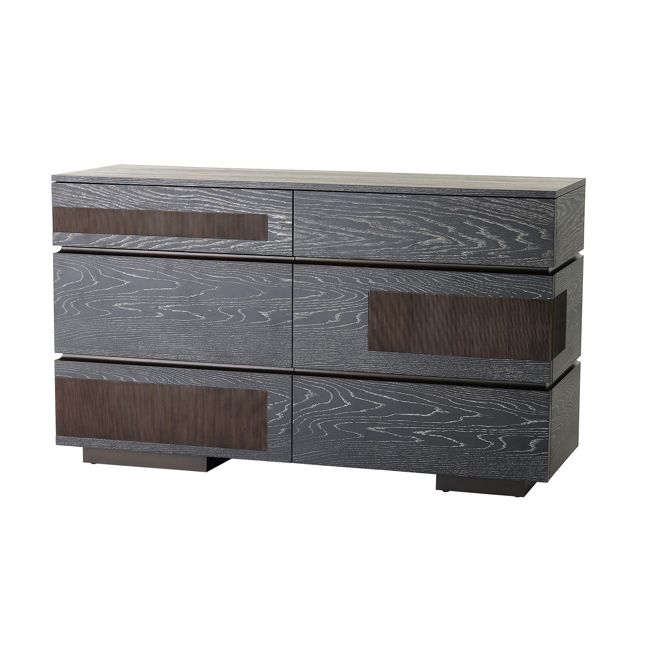 Global Views Black Cerused Oak Brazil Dresser