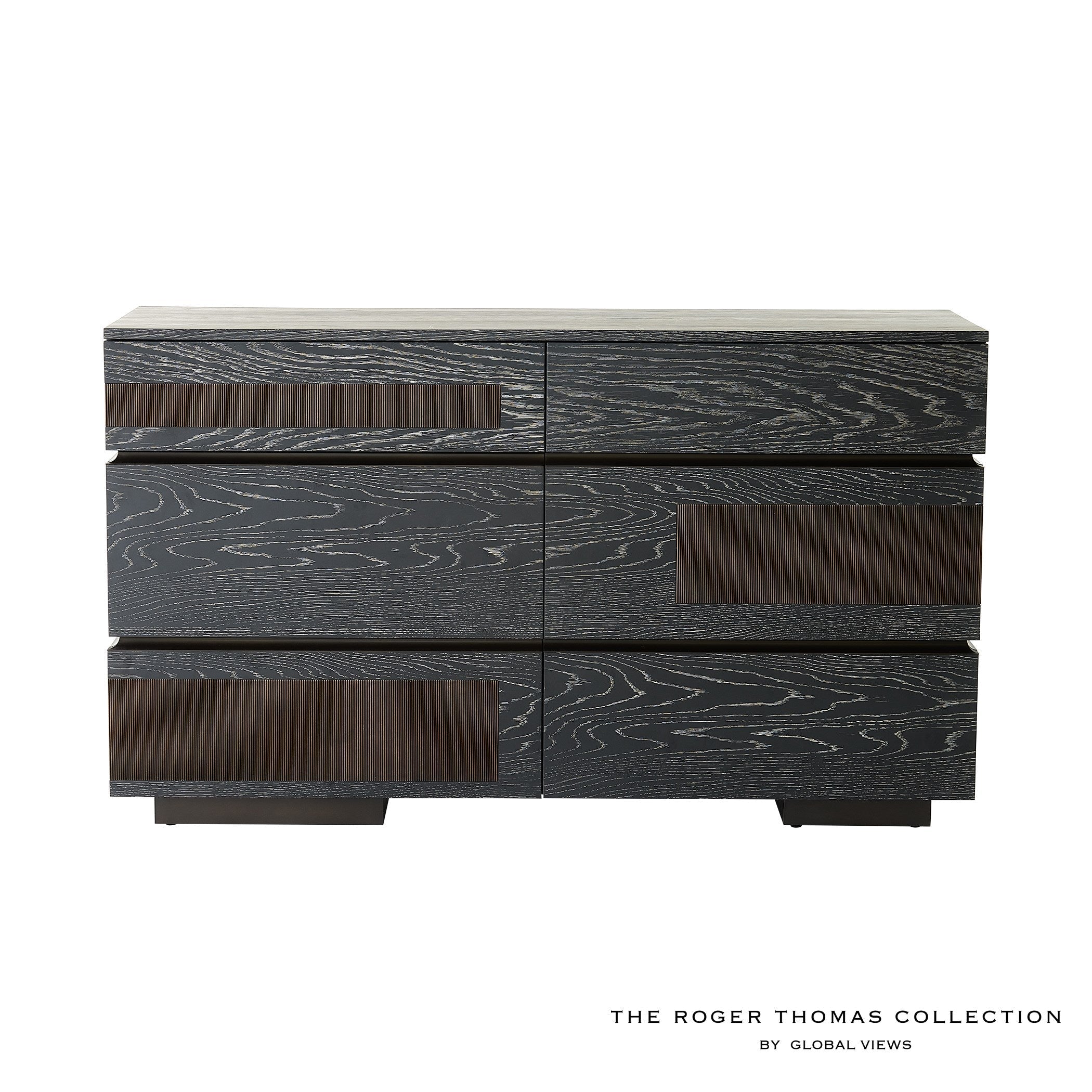 Global Views Black Cerused Oak Brazil Dresser