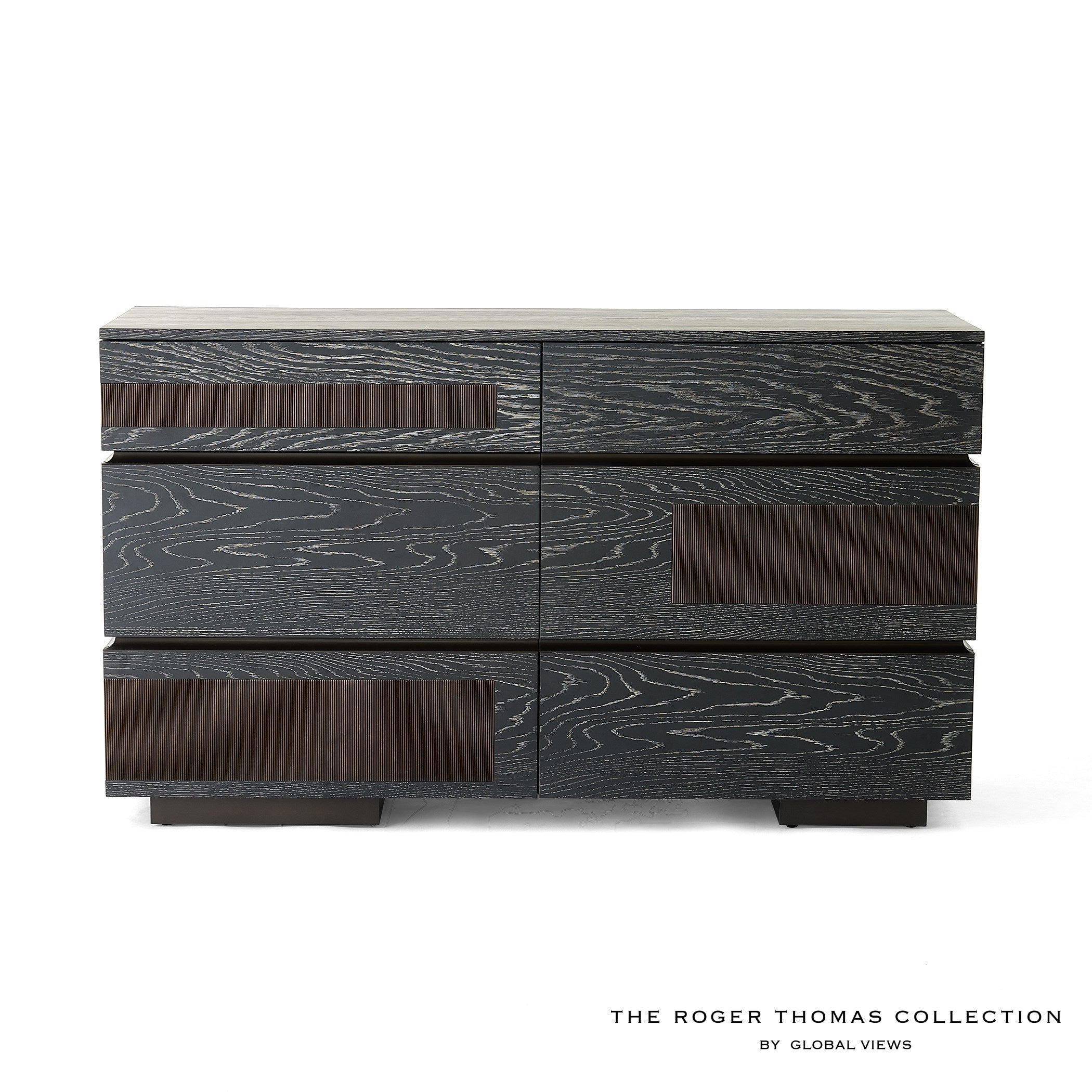 Global Views Black Cerused Oak Brazil Dresser