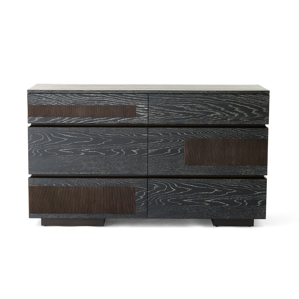Global Views Black Cerused Oak Brazil Dresser