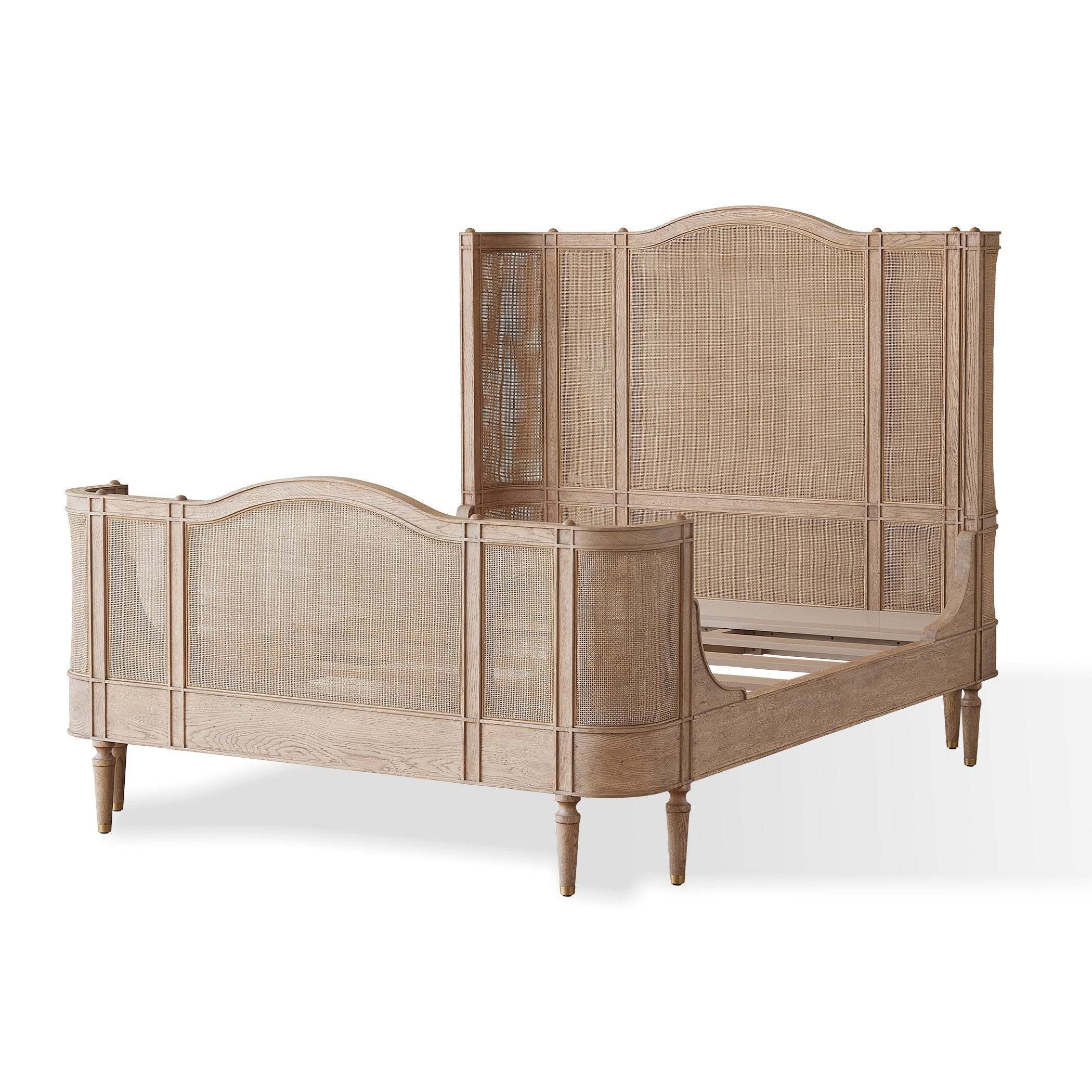Global Views Blackened Josephine Oak Bed