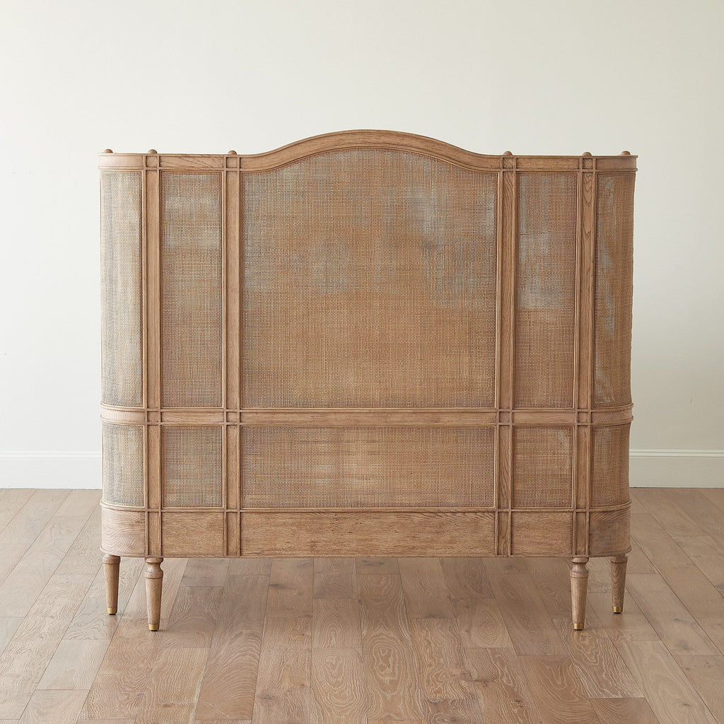 Global Views Blackened Josephine Oak Bed