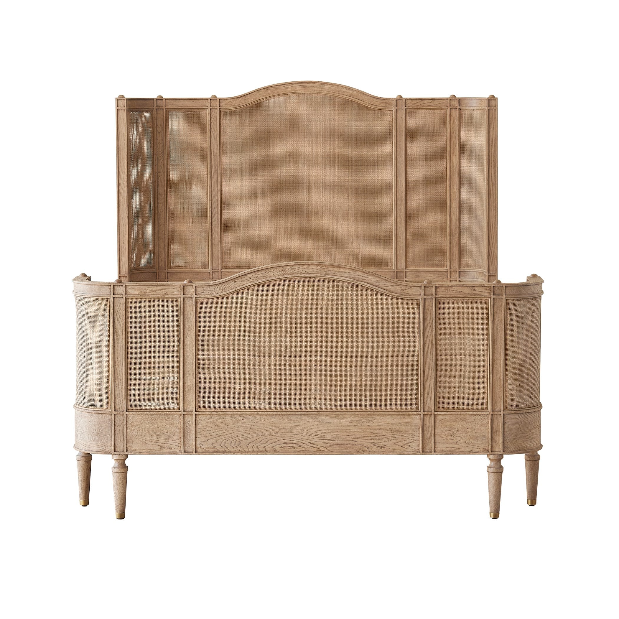 Global Views Blackened Josephine Oak Bed