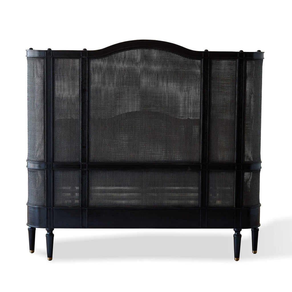 Global Views Blackened Josephine Oak Bed