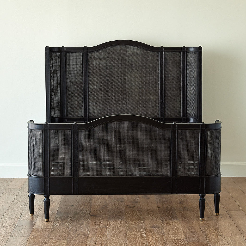Global Views Blackened Josephine Oak Bed