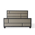 Global Views Bed Black Cerused Oak Brazil Bed