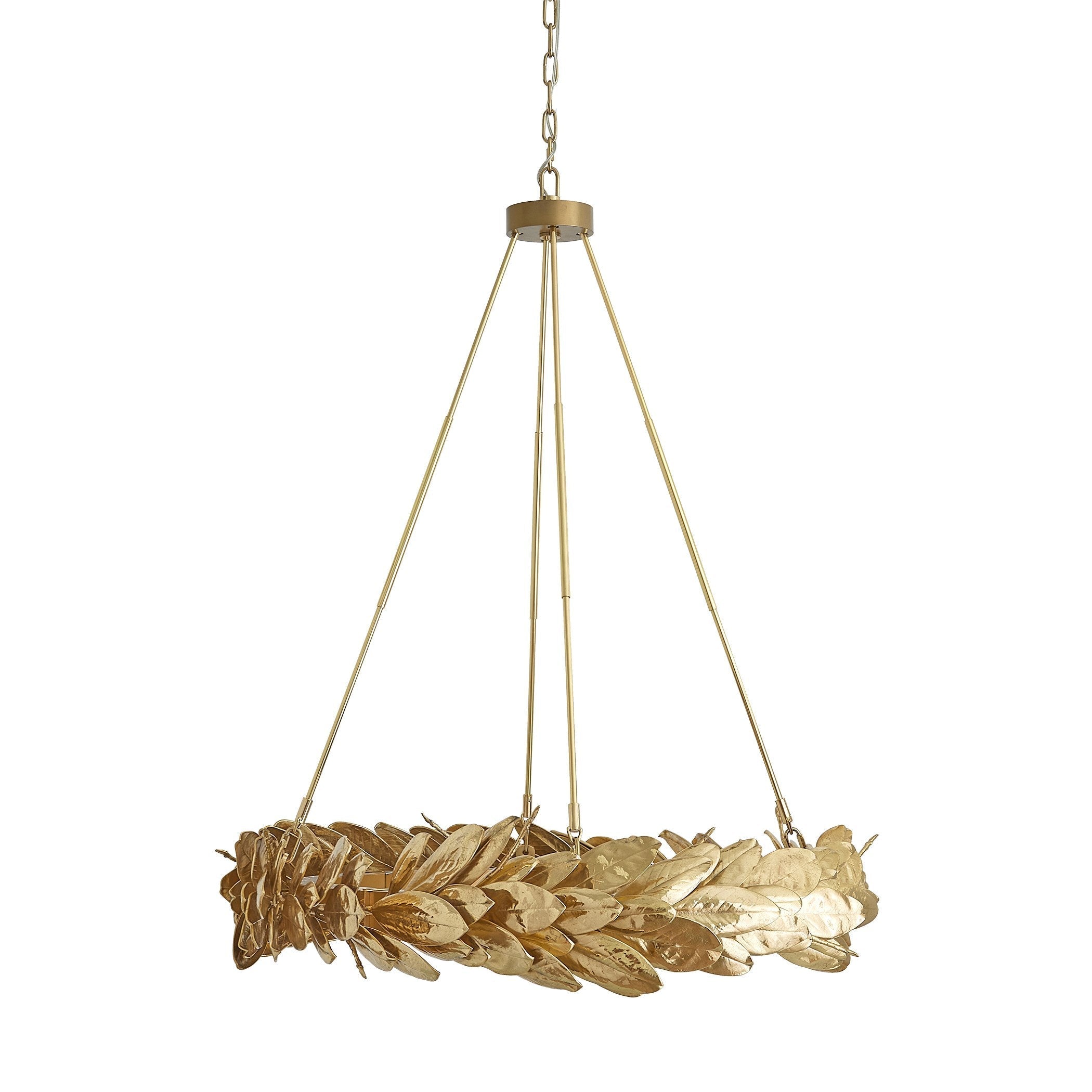 Global Views Brass Laurel Chandelier