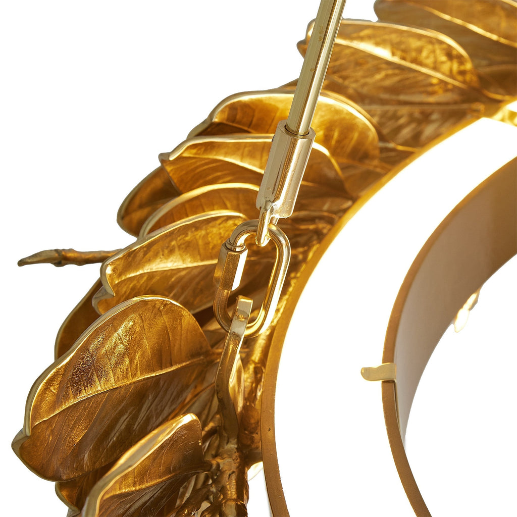 Global Views Brass Laurel Chandelier