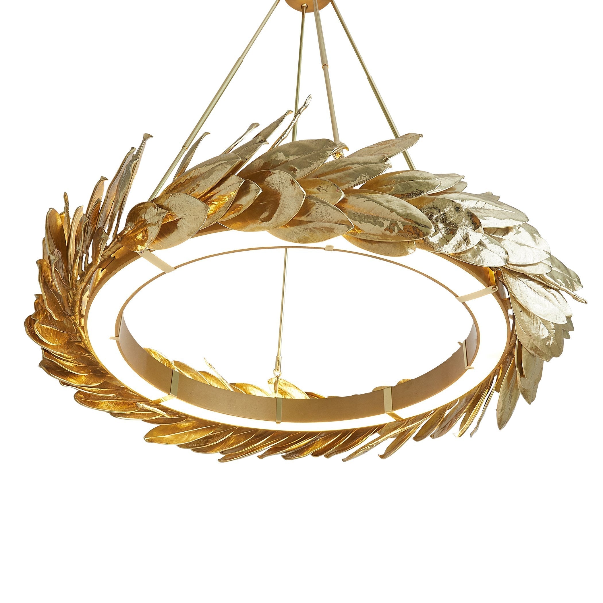 Global Views Brass Laurel Chandelier