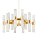 Stowe 24-Light Chandelier in Aged Brass 37.75L x 37.75W x 24H